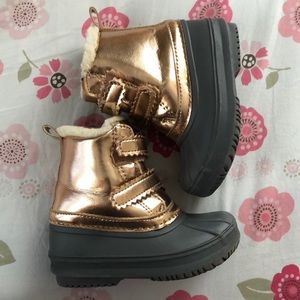 gymboree metallic duck boots